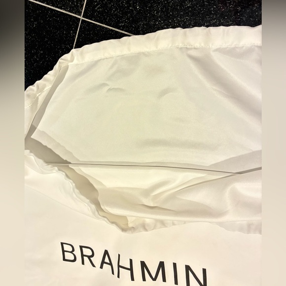 Brahmin White Dust Bag With Logo Large Approx 22 X 28 - Picture 9 of 9
